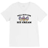 will run for ice cream V-Neck Tee