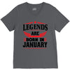 Legends Are Born In January V-Neck Tee
