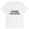 i love coffee V-Neck Tee