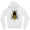 realistic bee Zipper Hoodie