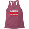 stand for something Racerback Tank