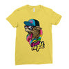 up all night cat Ladies Fitted T-Shirt