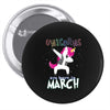 Unicorns are Born in March Dabbing Pin-back button