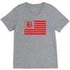 b red V-Neck Tee