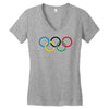 olympic rings Women's V-Neck T-Shirt