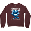 skinhead a way of life blue ideal birthday gift present. Crewneck Sweatshirt