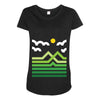 mountain Maternity Scoop Neck T-shirt