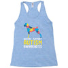 boxers support autism awareness Racerback Tank