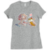 zombie ice cream art Ladies Fitted T-Shirt