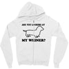 are you looking at my weiner t shirt funny dog wiener dachshund s m l Zipper Hoodie