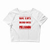 big lips natural hair Crop Top