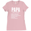 Papa Noun Definition Ladies Fitted T-Shirt