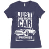 Just One More Car I Promise Ladies Fitted T-Shirt