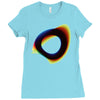 orbital wonky style Ladies Fitted T-Shirt