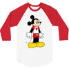 mickey with canada 3/4 Sleeve Shirt