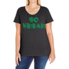 go vegan 4 Ladies Curvy T-Shirt