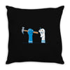 bad sock puppet Throw Pillow