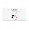 Creating a Little Disney Magic Pink Glitter License Plate