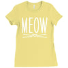 meow Ladies Fitted T-Shirt