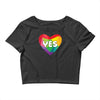 Yes Lgbt Heart Crop Top