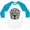 ask me about my shar pei 3/4 Sleeve Shirt