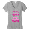 I Don't Need Therapy Just Need Sewing Women's V-Neck T-Shirt