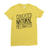 educated, natural, melanated Ladies Fitted T-Shirt