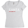 santa i'm a big fun Women's Triblend Scoop T-shirt