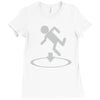 man is go Ladies Fitted T-Shirt
