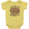 life is all mashed up Baby Bodysuit