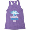 grumpa saurus rex Racerback Tank