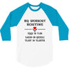 breakfast workout routine girls muscle top 3/4 Sleeve Shirt