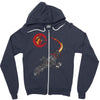 a leaf on the wind Zipper Hoodie