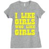 i like girls who like girls Ladies Fitted T-Shirt
