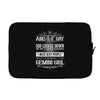 And 8th Day God Look Down So God Made A Gemini Girl Laptop sleeve