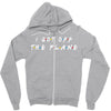i got off the plane Zipper Hoodie