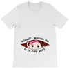 July Peeking Out Baby Girl T-Shirt