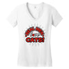 real men love cats (3) Women's V-Neck T-Shirt