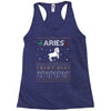 aries  christmas ugly sweater Racerback Tank