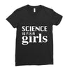 Science is for Girls Ladies Fitted T-Shirt