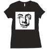 salvador dali face surrealist artist Ladies Fitted T-Shirt