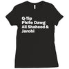 tribe called quest names Ladies Fitted T-Shirt