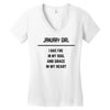 January Girl Women's V-Neck T-Shirt