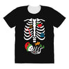 Christmas Skeleton mom and baby maternity All Over Women's T-shirt