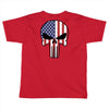 skull u.s.a. back Toddler T-shirt