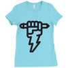 pencil lightning Ladies Fitted T-Shirt
