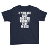 if you're lazy and you know it stay in bed Youth Tee