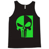 mad engine marvel brand punisher scar glow in the dark Tank Top