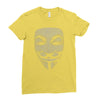 v for vendetta mask guy fawkes cool girls womens cotton t shirt dw01 Ladies Fitted T-Shirt