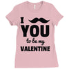 i moustache you to be my valentine Ladies Fitted T-Shirt